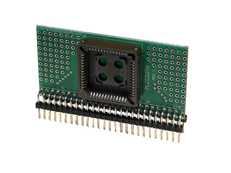 Plcc Adapter 52 Pin Technological Arts Llc